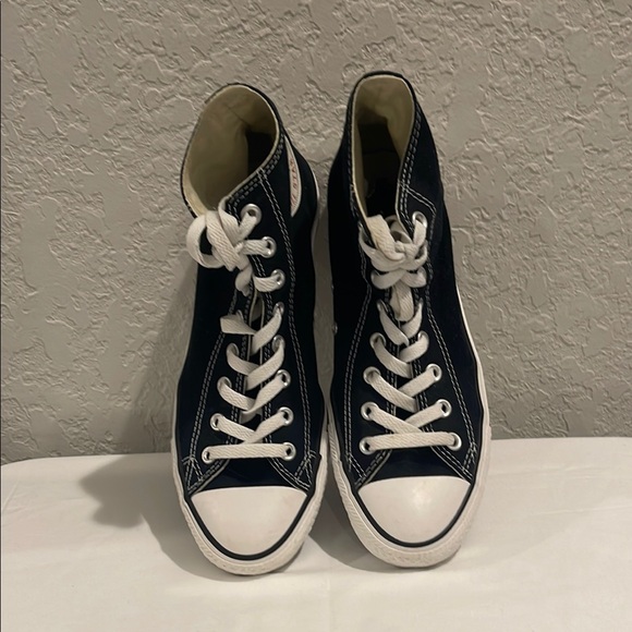 Converse Black and White High-Top Athletic Shoes - Picture 2 of 4